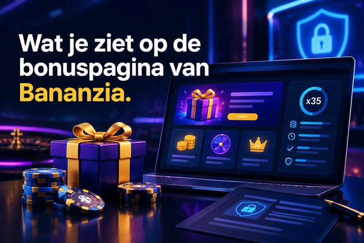 Wat je ziet op de bonuspagina van Bananzia