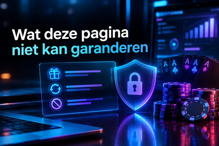 Wat deze pagina niet kan garanderen