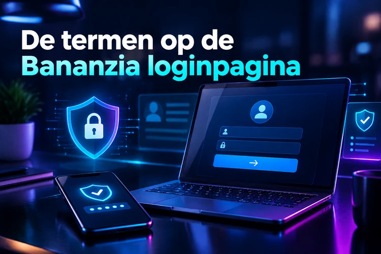 De termen op de Bananzia loginpagina