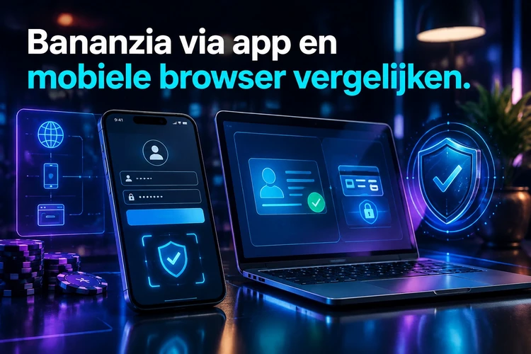 Bananzia via app en mobiele browser vergelijken