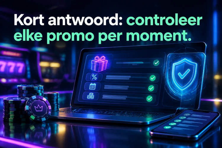 Kort antwoord: controleer elke promo per moment
