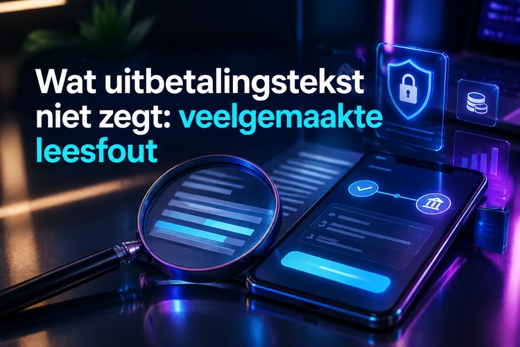 Wat uitbetalingstekst niet zegt: veelgemaakte leesfout